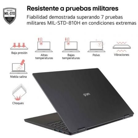 Portátil LG Gram Pro 16Z90TR-E.AD88B Intel Core Ultra 7-255H/ 32GB/ 1TB SSD/ GeForce RTX 5050/ 16"/ Win11 - Imagen 3