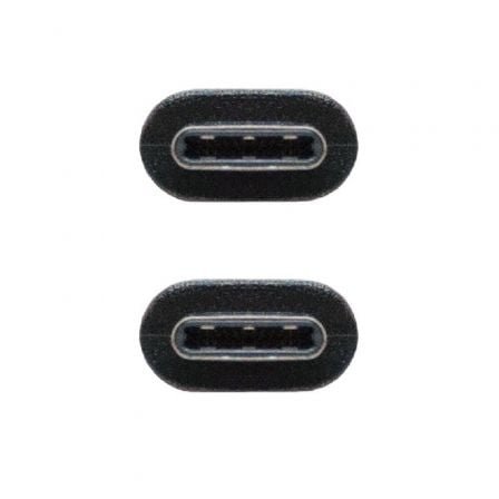 Cable USB 3.1 Nanocable 10.01.4101/ USB Tipo-C Macho - USB Tipo-C Macho/ 1m/ Negro - Imagen 3