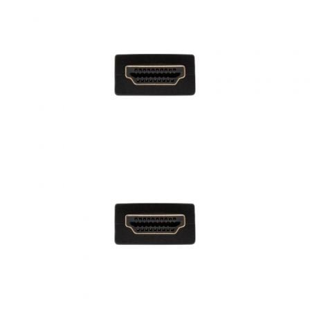 Cable HDMI 1.4 Nanocable 10.15.1700/ HDMI Macho - HDMI Macho/ 1m/ Negro - Imagen 3