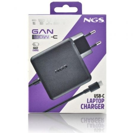 Cargador de Portátil GaN NGS GAN100W-C USB Tipo-C/ 100W/ Automático - Imagen 5