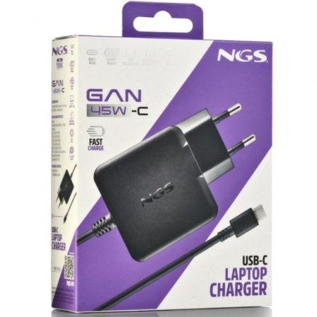 Cargador de Portátil NGS GAN 45W-C USB Tipo-C/ 45W/ Automático/ Voltaje 5-20V - Imagen 5