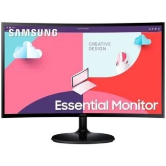 Monitor Profesional Curvo Samsung Essential Monitor S3 S24C360EAU/ 24"/ Full HD/ Negro