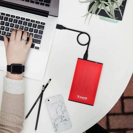 Caja Externa para Disco Duro de 2.5" TooQ TQE-2527R/ USB 3.1 - Imagen 5