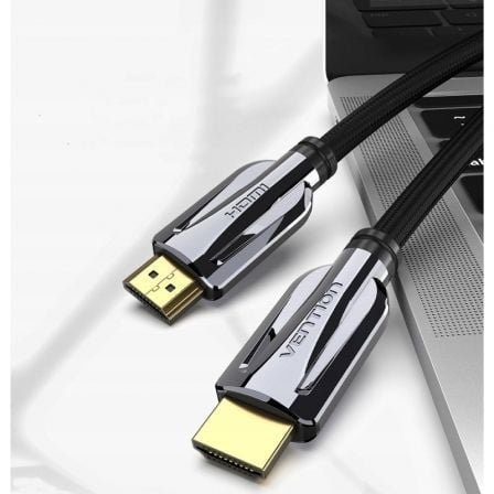 Cable HDMI 2.1 8K Vention AALBH/ HDMI Macho - HDMI Macho/ 2m/ Gris y Negro - Imagen 2