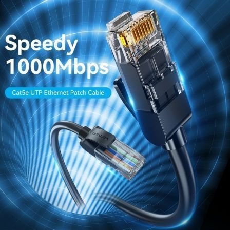 Cable de Red RJ45 UTP Vention IABBH Cat.5e/ 2m/ Negro - Imagen 2