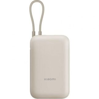 Powerbank 10000mAh Xiaomi Power Bank Integrated Cable/ 22.5W/ Beige/ Incluye Cable USB Tipo-C