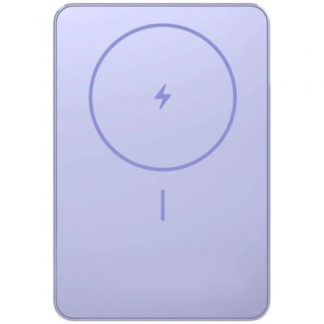 Powerbank 5000mAh Xiaomi Super Slim Magnetic Power Bank 5000/ Wireless/ Púrpura/ Incluye Cable USB Tipo-C