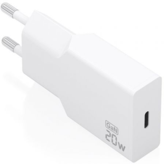 Cargador de Pared GaN Aisens A110-0997/ 1xUSB Tipo-C/ 20W/ Blanco