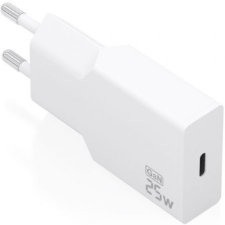 Cargador de Pared GaN Aisens A110-0999/ 1xUSB Tipo-C/ 25W/ Blanco