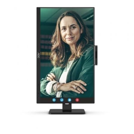 Monitor Profesional AOC 24P3QW 23.8"/ Full HD/ Webcam/ Multimedia/ Regulable en altura/ Negro - Imagen 5