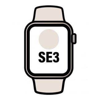 Apple Watch SE3/ GPS/ Cellular/ 40mm/ Caja de Aluminio Blanco Estrella/ Correa Deportiva Blanco Estrella M/L