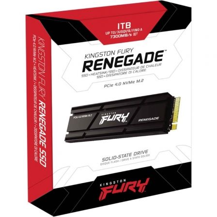 Disco SSD Kingston FURY Renegade 1TB/ M.2 2280 PCIe 4.0/ Con Disipador Térmico/ Full Capacity - Imagen 3