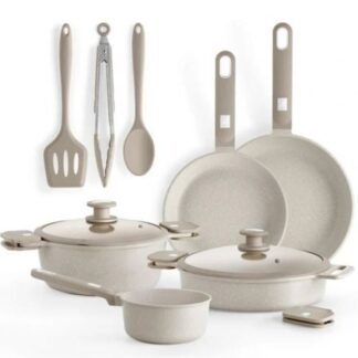 Pack Batería de Cocina Monix Martín Berasategui/ Cazo Ø16cm/ Sarten Ø22 - 26cm/ Cacerolas Ø24 - 28cm/ Aluminio Forjado/ Apta para Inducción