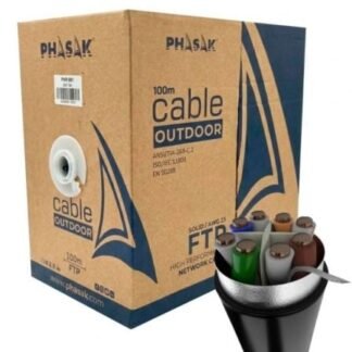 Bobina de Cable RJ45 FTP Phasak PHR 681 Cat.6A/ 100m/ Gris
