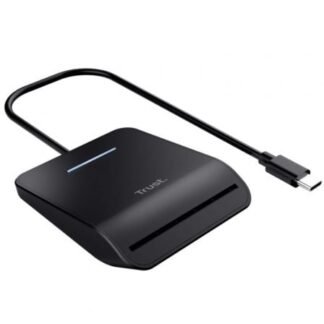 Lector de DNI Trust Primo 26061/ USB Tipo-C/ Negro