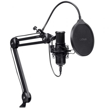 Micrófono Gaming Trust Gaming GXT 270 Emita II+ 25770/ USB/ Negro - Imagen 2