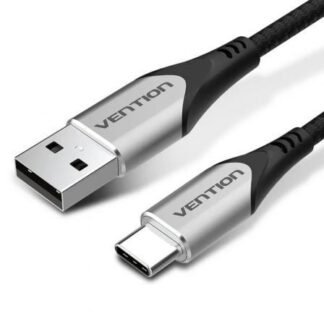 Cable USB 2.0 Tipo-C Vention CODHD/ USB Tipo-C Macho - USB Macho/ 480Mbps/ 50cm/ Gris