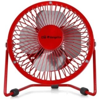 Mini Ventilador USB Orbegozo PW 1027/ Rojo