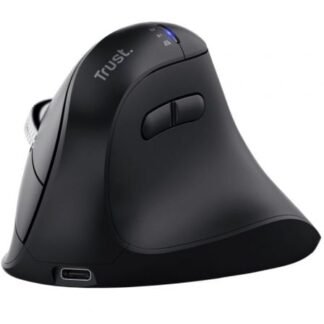 Ratón Vertical Inalámbrico Trust Vyran 26107/ Batería recargable/ Hasta 3200 DPI