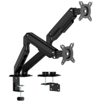 Soporte de Mesa con Contrapeso para 2 Monitores Aisens DT32TSR-451/ Giratorio/ Inclinable/ hasta 9kg