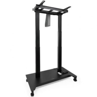 Soporte de Suelo Eléctrico/ Inclinable/ Ajustable con Ruedas TooQ UROS FSM03-B para TV 52-84"/ hasta 100kg