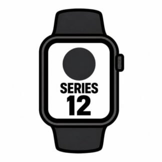 Apple Watch Series 12/ GPS/ Cellular/ 42mm/ Negro/ Correa Deportiva Negra (S/M)
