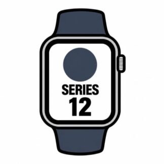 Apple Watch Series 12/ GPS/ Cellular/ 46mm/ Gris Espacial/ Correa Deportiva Azul Marino (M/L)