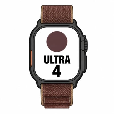 Apple Watch Ultra 4/ GPS/ 49mm/ Caja de Titanio Negro/ Correa Loop Alpine Burdeos M