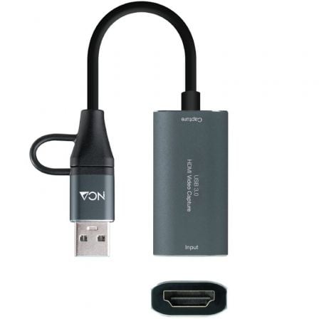 Capturadora de Video Externa Nanocable 10.15.0001/ USB Tipo-C - USB 3.0 - Imagen 2