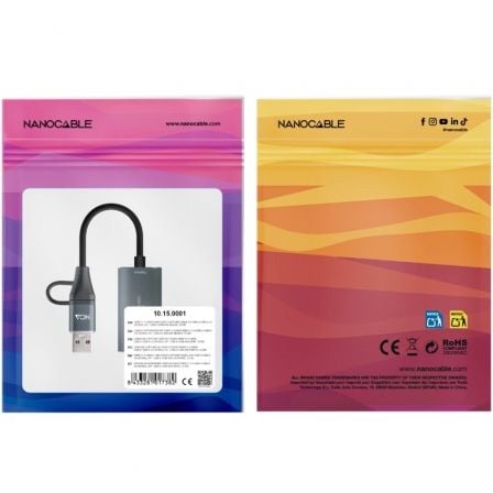 Capturadora de Video Externa Nanocable 10.15.0001/ USB Tipo-C - USB 3.0 - Imagen 4