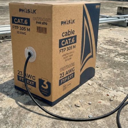 Bobina de Cable RJ45 FTP Phasak PHR 670 Cat.6/ 305m/ Gris Oscuro - Imagen 3
