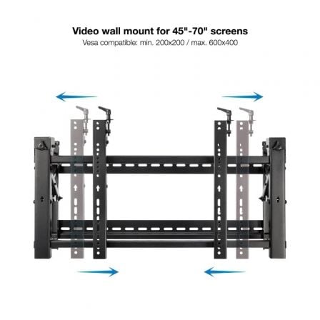 Soporte de Pared para Videowall Inclinable Tooq TQVW4570T para TV de 45-70"/ hasta 70kg - Imagen 3