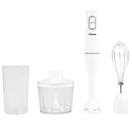 Batidora de mano Tristar MX-4851/ 350W/ Incluye Batidor, Picadora y Vaso Medidor