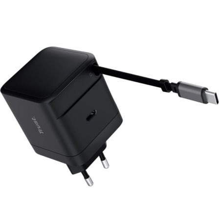 Cargador de Pared Trust Maxo 65W/ 1xUSB Tipo-C/ Incluye Cable USB Tipo-C Retráctil/ 65W - Imagen 2