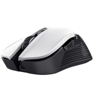 Ratón Gaming Inalámbrico Trust Gaming GXT 923W YBAR/ Batería recargable/ Hasta 7200 DPI/ Blanco