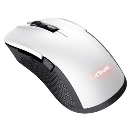 Ratón Gaming Inalámbrico Trust Gaming GXT 923W YBAR/ Batería recargable/ Hasta 7200 DPI/ Blanco - Imagen 2