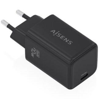 Cargador de Pared GaN Aisens ASCH-70W1P089-BK/ 1xUSB Tipo-C/ 70W