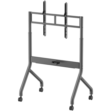 Soporte de Suelo Inclinable/ Giratorio con Ruedas y Manivela Aisens FT90E-469 para TV 55-90"/ hasta 90kg - Imagen 3