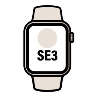 Apple Watch SE3/ GPS/ Cellular/ 40mm/ Caja de Aluminio Blanco Estrella/ Correa Deportiva Arena M/L