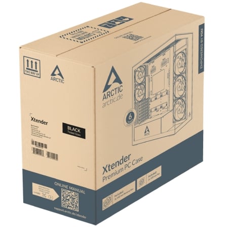 Caja Gaming Torre Arctic Xtender VG Black (Cristal tintado) - Imagen 5