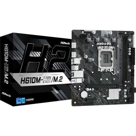 Placa Base Asrock H610M-H2/M.2 Socket 1700/ DDR4/ PCIe 4.0/ Micro ATX