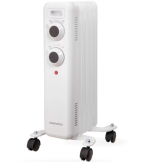 Radiador de Aceite Daewoo DW9501/ 3 Potencias/ 400-600-1000W/ 5 Elementos