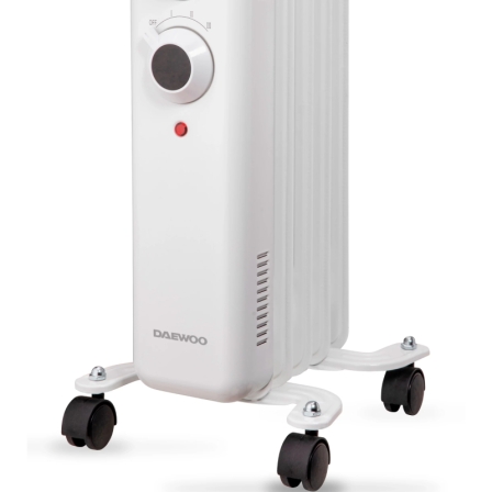 Radiador de Aceite Daewoo DW9501/ 3 Potencias/ 400-600-1000W/ 5 Elementos - Imagen 3