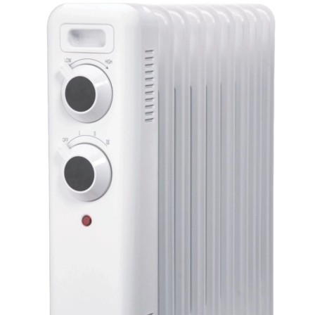 Radiador de Aceite Daewoo DW9503/ 3 Potencias/ 800-1200-2000W/ 5 Elementos - Imagen 2