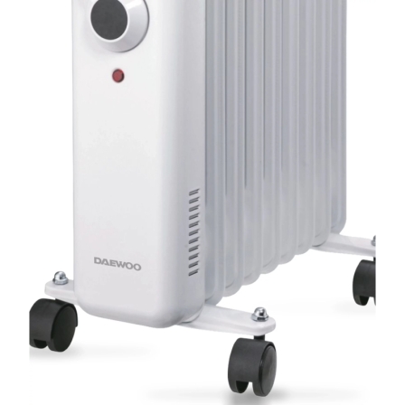 Radiador de Aceite Daewoo DW9503/ 3 Potencias/ 800-1200-2000W/ 5 Elementos - Imagen 3