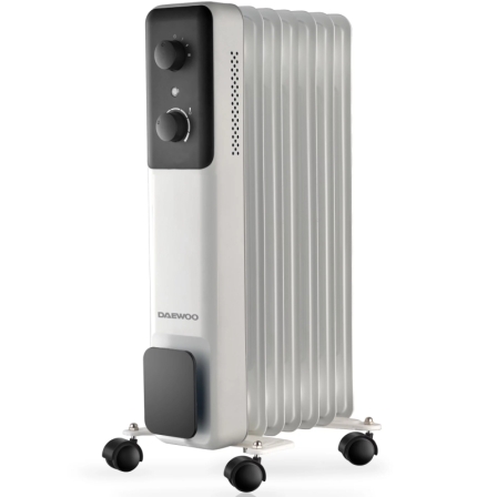 Radiador de Aceite Daewoo DW9505/ 3 Potencias/ 600-900-1200W/ 7 Elementos