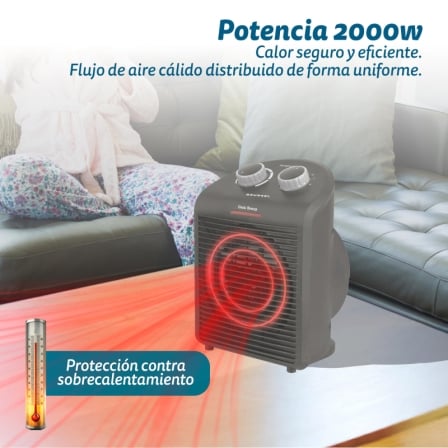 Calefactor / Termoventilador Grunkel WB-2000PLUSNG/ 2000W/ Termostato Regulable - Imagen 3