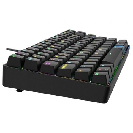 Teclado Gaming Mecánico Inalámbrico Hiditec GM1K/ Hot-Swap switch Gateron Brown - Imagen 4