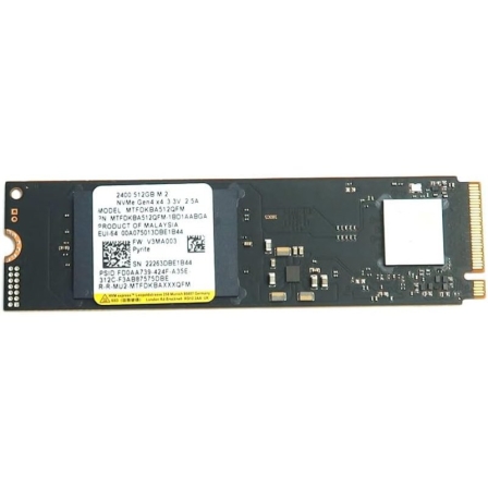 Disco SSD Micron 2400 512GB/ M.2 2280 PCIe Gen4/ Full Capacity