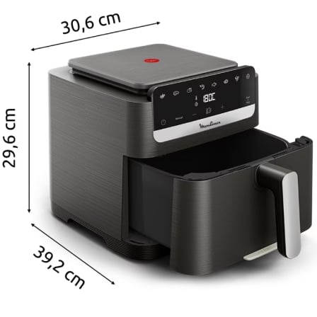 Freidora por Aire Airfryer / Sin Aceite Moulinex EZ866H/ 2020W/ Capacidad 7.5L - Imagen 2